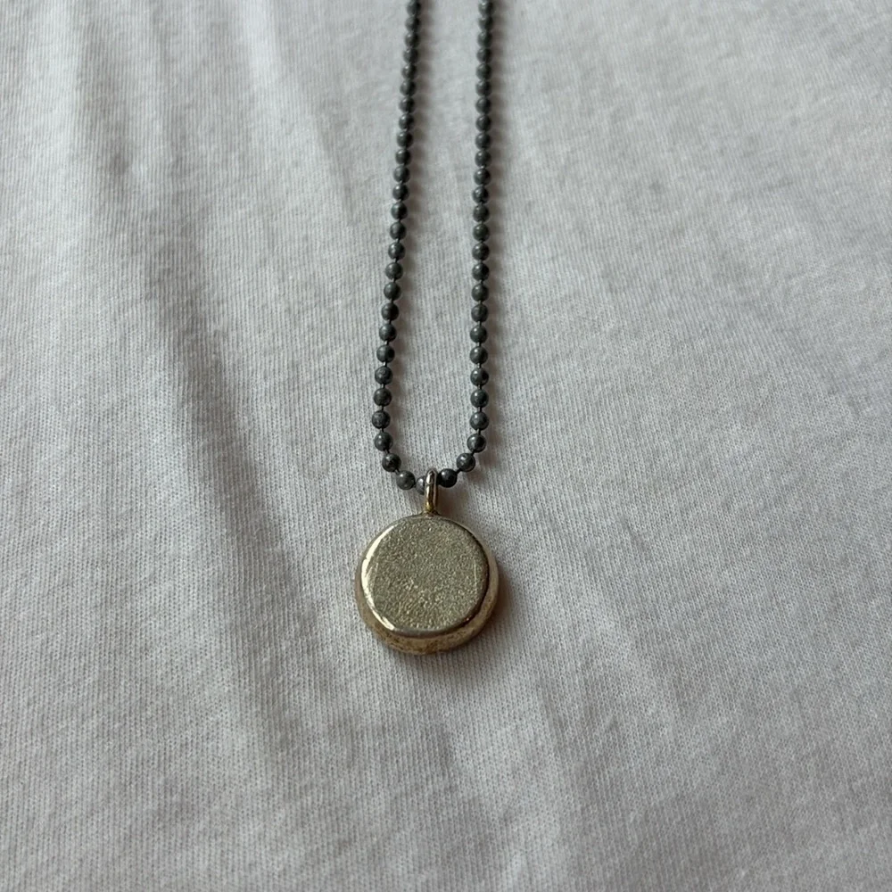 Vintage July Blue Birth Flower Necklace. Y2K